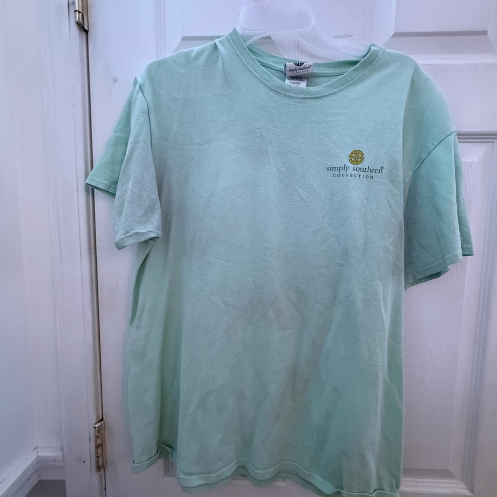 Simply Southern Light Green Tee
